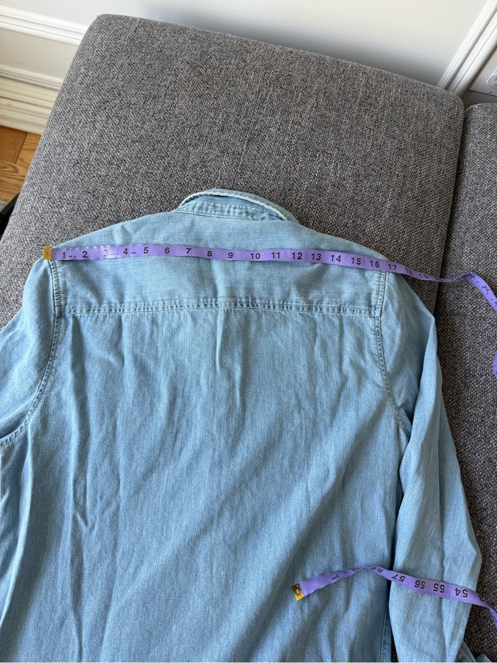 H&M Light Blue Denim Shirt - Picture 10 of 11